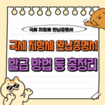 국세·지방세 완납증명서 발급 : 온라인(인터넷)에서 5분 만에 무료로 받는 방법 과 주민센터 등 📋 3 국세 지방세 완납증명서 발급 방법 온라인 인터넷 주민센터